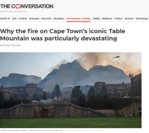 20 April 2021 – Why the fire on Cape Town’s iconic Table Mountain was particularly devastating